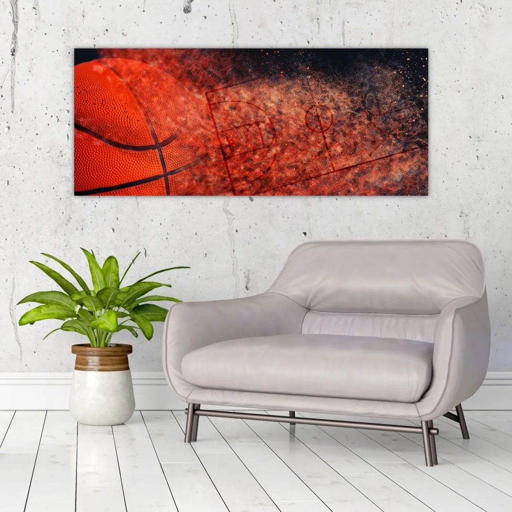 Tablou - Meci de baschet (120x50 cm)