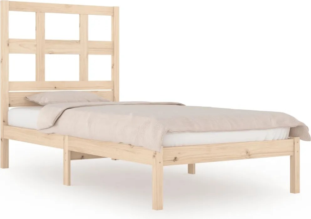 vidaXL Cadru pat fără saltea, 90x190 cm, lemn masiv de pin