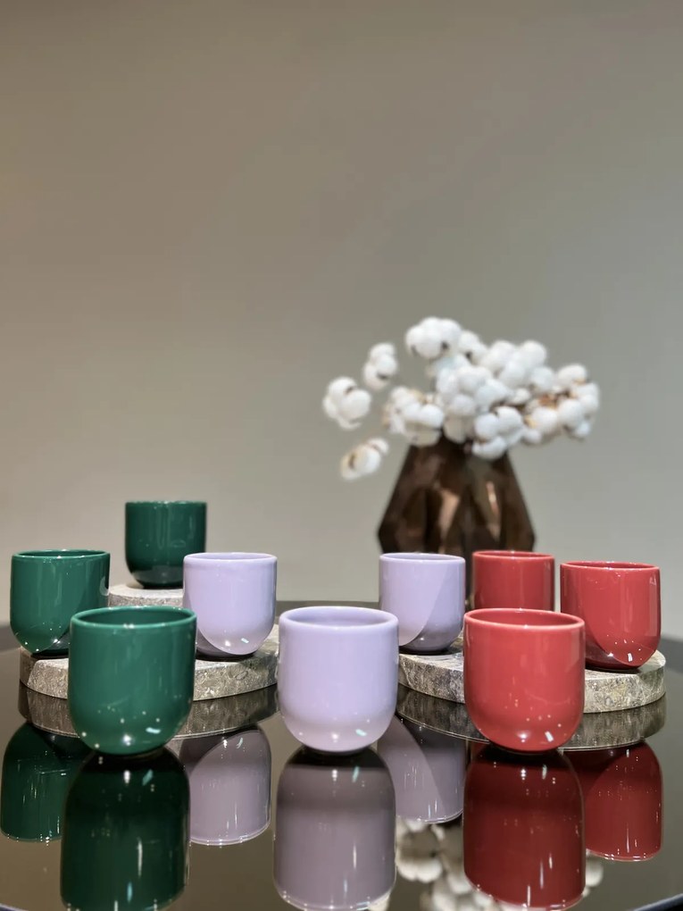 Pahar Ceramica Senso Novum (Verde Royal, Lucios, 250ml) Gresie Glazurata Manual