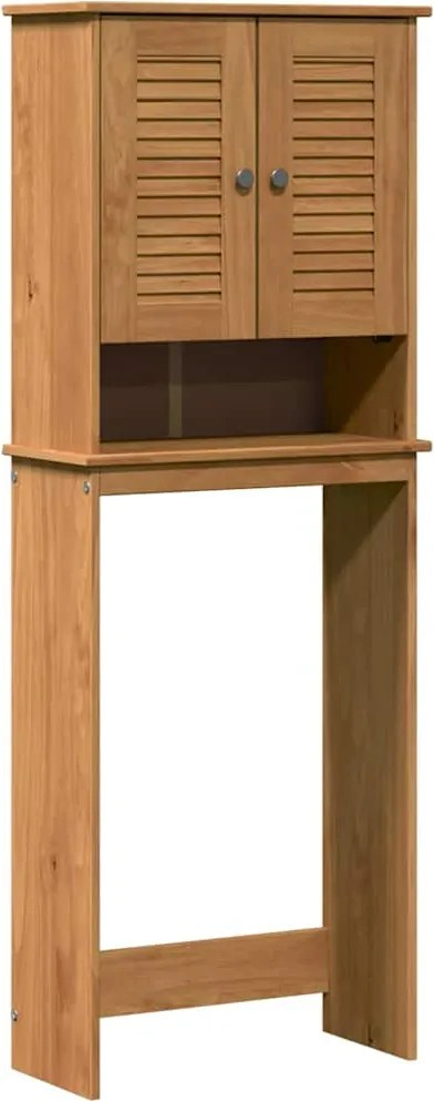 vidaXL Dulap pentru toaletă VIGO Maro și Maro Miere 60 x 27 x 161 cm