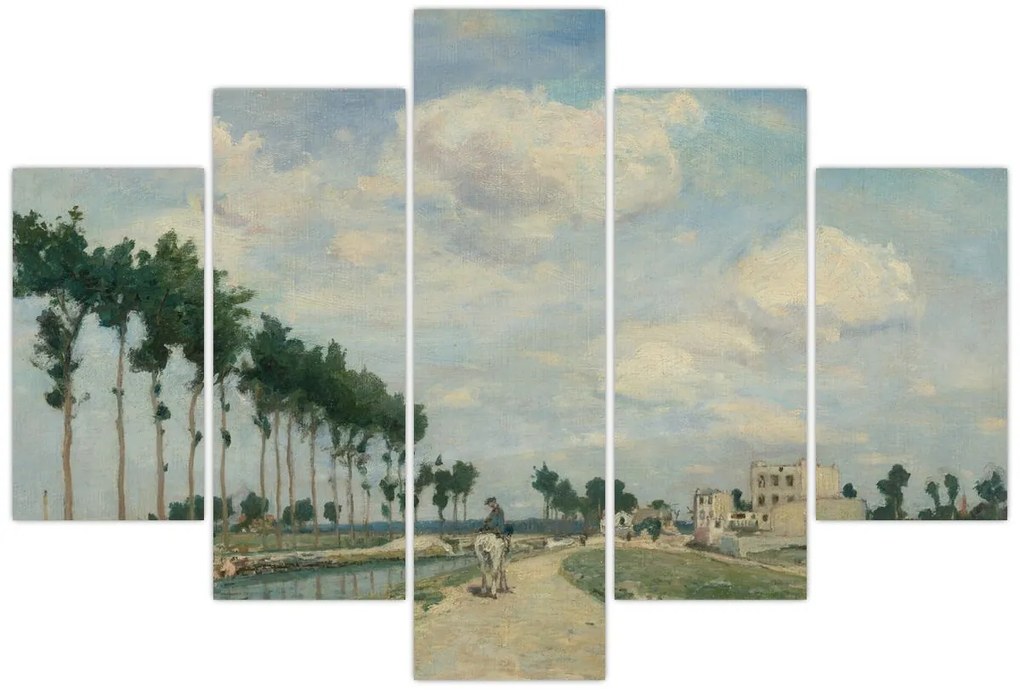 Tablou - Johan Barthold Jongkind, The Towpath, reproducere (150x105 cm)