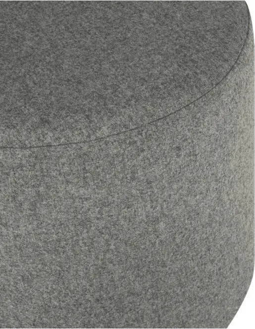 Puf gri cu tapițerie din lână Folk – noo.ma