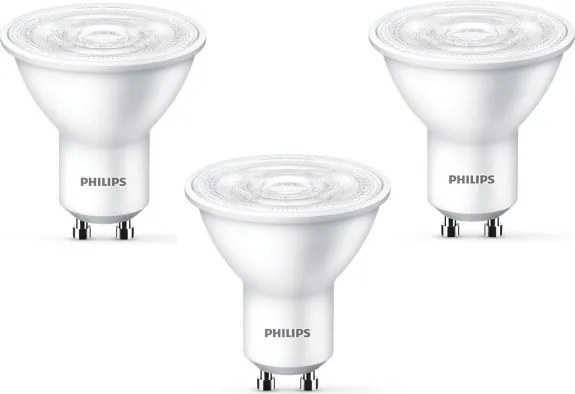 SET 3x Bec LED Philips GU10/4,7W/230V 2700K