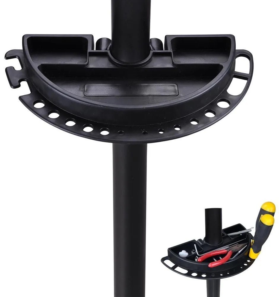 Stand pentru reparatii biciclete cu suport pentru scule cadou