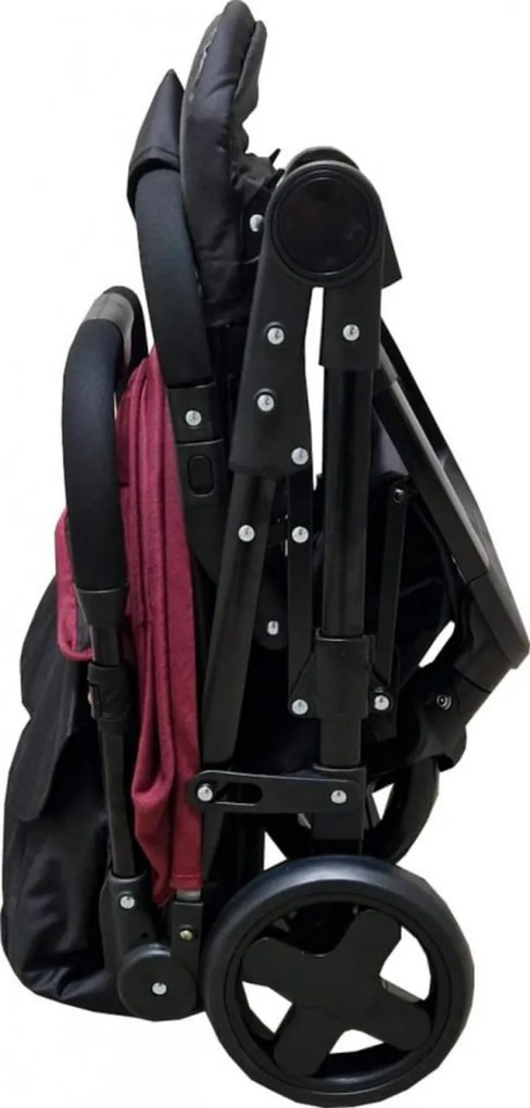 Carucior sport ultracompact pentru copii BABY CARE™ PRO S010, Transformabil in troller, Spatar reglabil in 3 trepte, Pozitie somn, Rosu Bordeaux