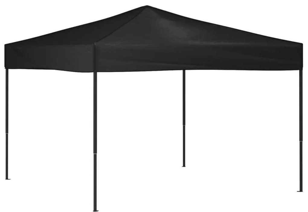 Cort de petrecere pliabil, negru, 3x3 m Negru, 3 x 3 m