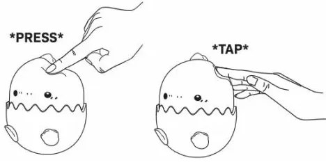 Lampă LED RGBW tactilă dimabilă pentru copii BABY DINO LED/0,75W/5V 1200mAh roz