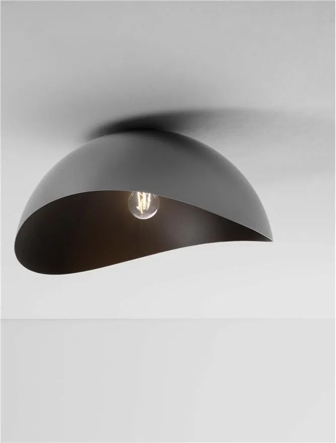 Lustra aplicata design decorativ OPSI negru D-50cm