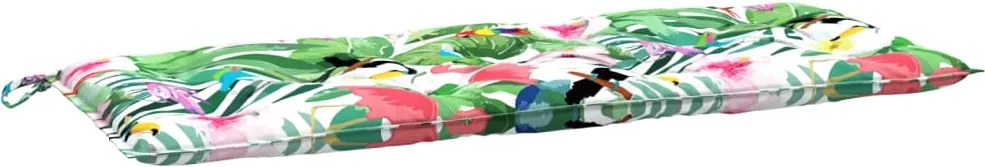 vidaXL Pernă bancă de grădină, multicolor, 120x50x7 cm, textil