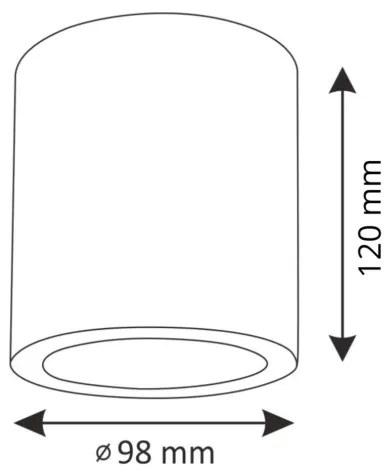 Plafonieră JUPITER 1xE27/20W/230V 120x98 mm