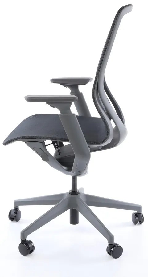 Scaun de birou Lareno, negru/gri