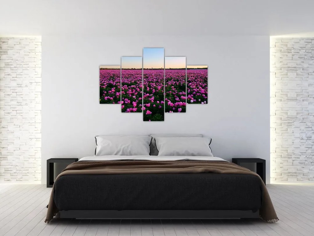 Tablou - Pajiștea cu lalele violet (150x105 cm)