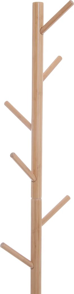 Cuier Dulap pantofi cu 6 Agatatoare in Bambù, Alb, 40x30x180cm HOMCOM | Aosom Romania