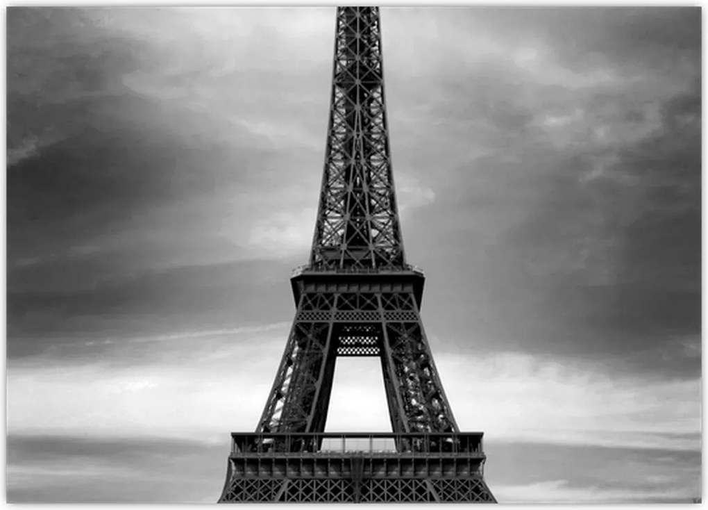 Tablou pe sticlă - Mașină roz în Paris (70x50 cm)