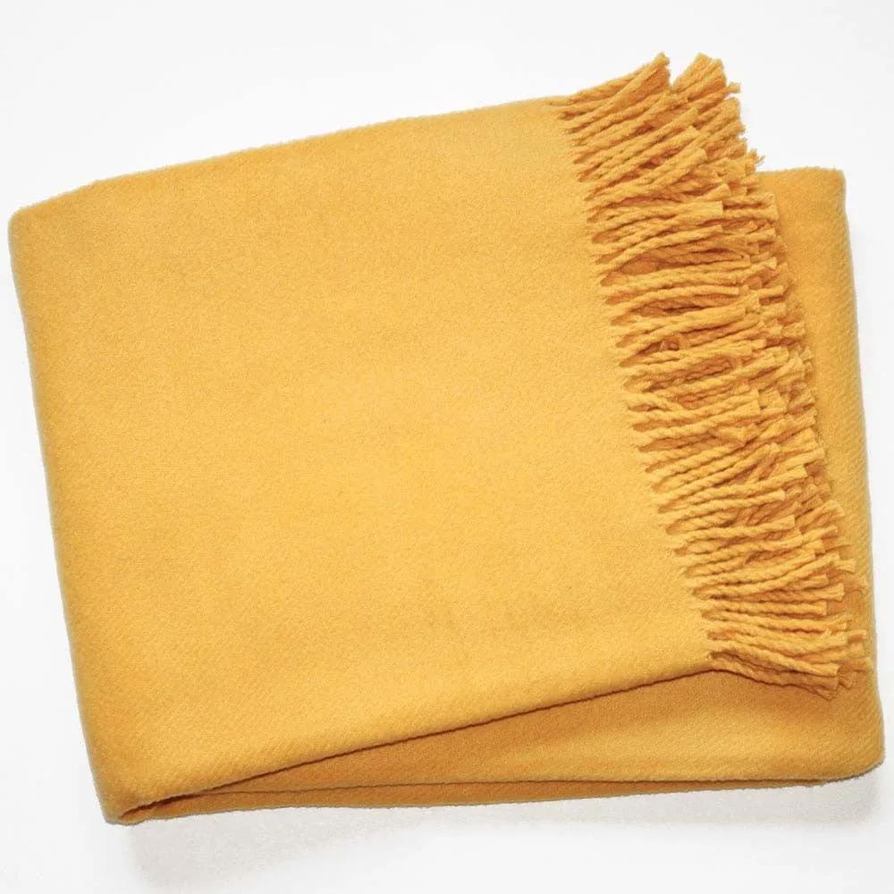 Pătură Euromant Basics, 140 x 180 cm, galben
