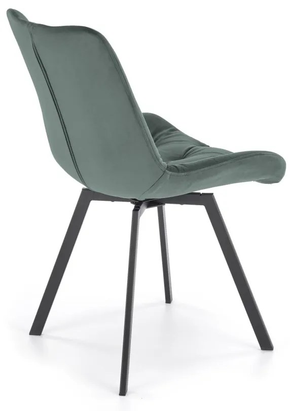Scaun catifea K519 velvet verde