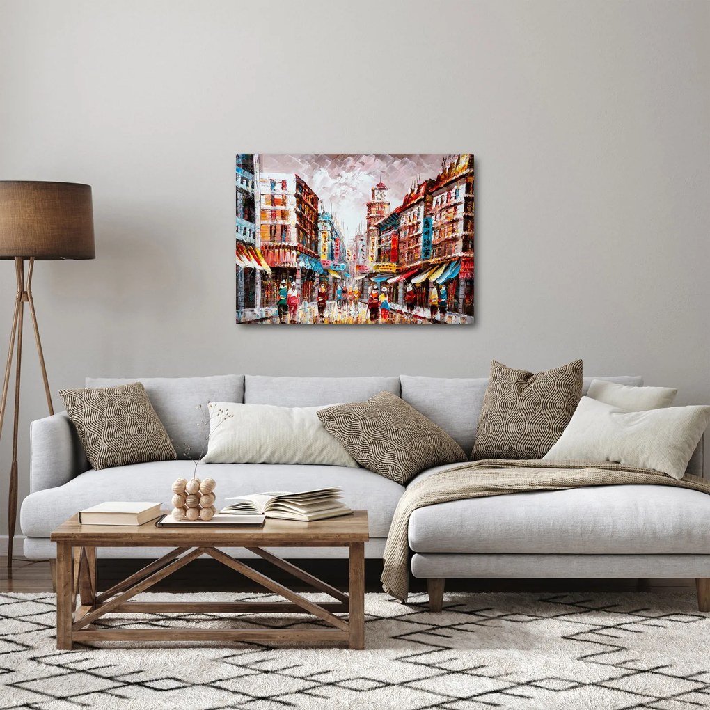 Tablou - Hong Kong, pictură în ulei (70x50 cm)