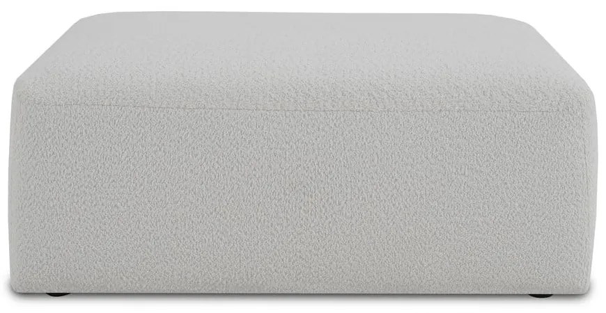 Modul pentru canapea alb cu tapițerie din stofă bouclé Roxy – Scandic