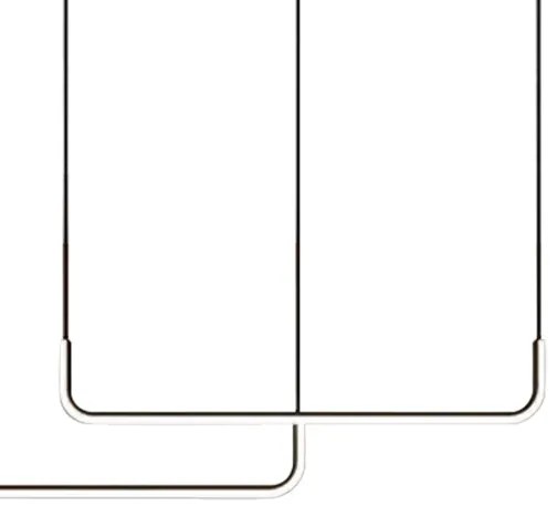 Lustră LED pe cablu HORIZONT 2xLED/11W/230V negru