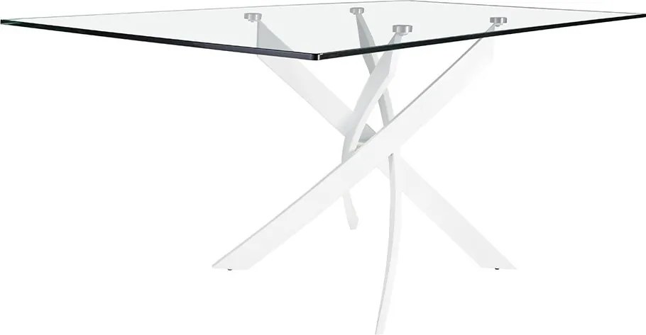 Masa dreptunghiulara design modern Veola alb, 140x95cm