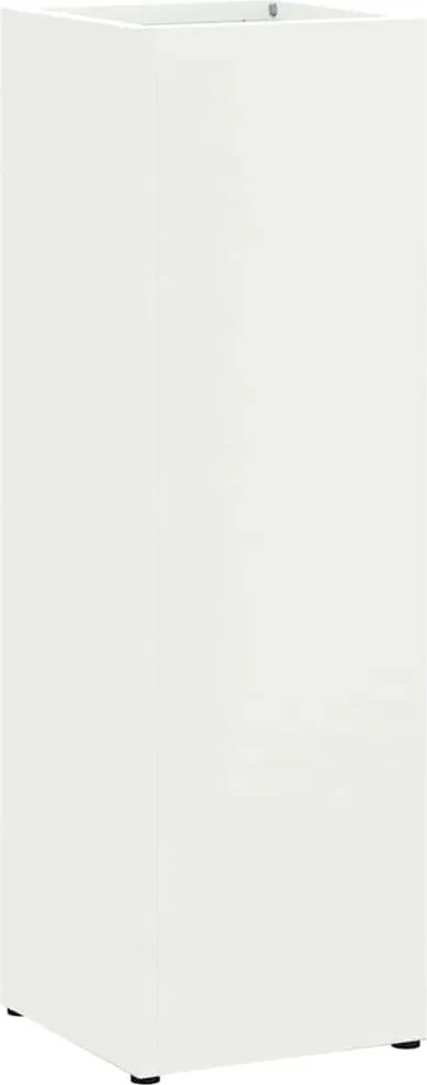 vidaXL Suport pentru umbrele Alb 15,5 x 15,5 x 49 cm Metal