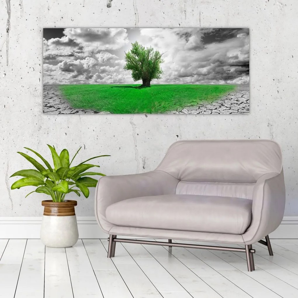 Tablou - O bucată de natură în oraș (120x50 cm)
