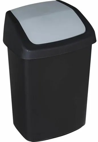 Coș de gunoi Curver Swing 10 L,  negru, 10 l
