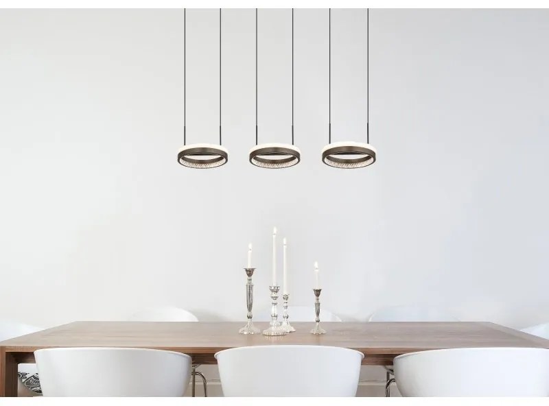 Lustra cu 3 pendule LED CCT DELLA 67179H2 GL