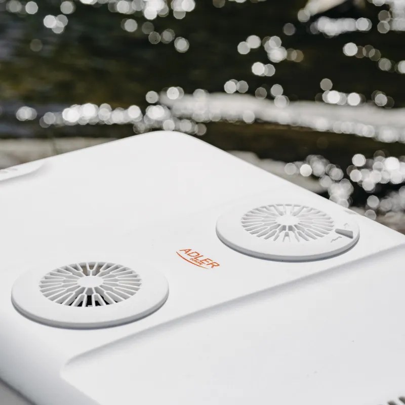 Lada frigorifica Adler AD 8090, 40 l, 58 W, 12/220/240V, Clasa climatica N, Izolatie C5H10, Gri