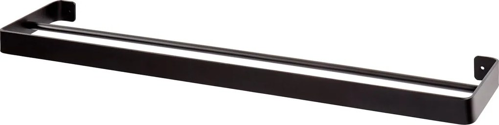 Cuier de perete pentru prosoape HANDY 60x12,5 cm, negru