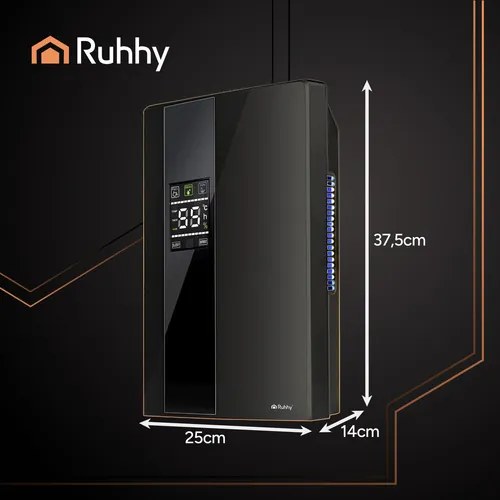 Dezumidificator silențios cu curățare UV Negru