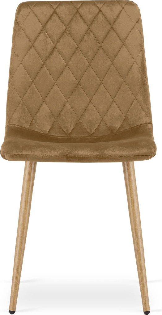 Scaun de catifea maro TURIN