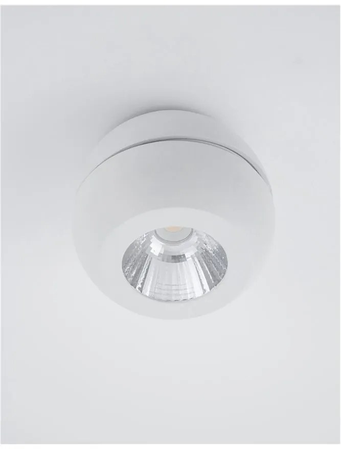 Spot LED aplicat perete sau tavan, directionabil Gon alb NVL-9105201