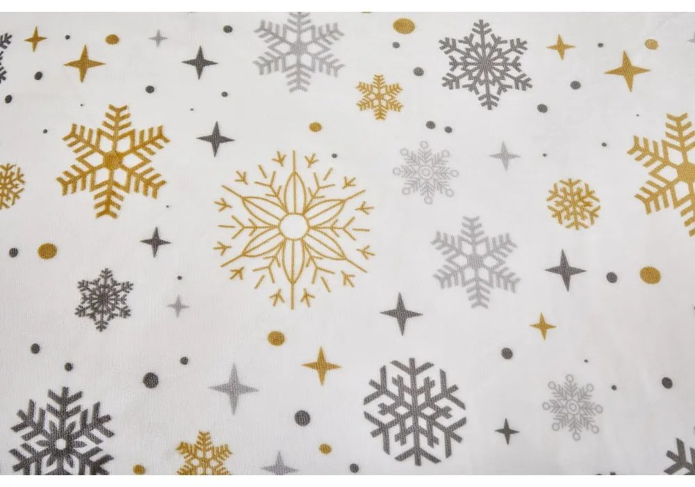 Lenjerie de pat crem din micropluș pentru pat de o persoană 140x200 cm Magic – My House