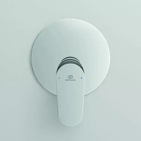 Baterie dus incastrata Ideal Standard Cerafine O crom lucios fara corp ingropat