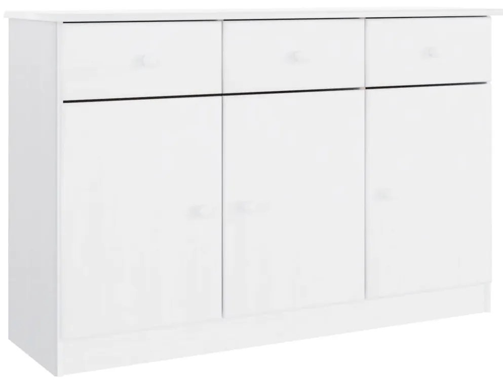 353938 vidaXL Dulap ALTA, alb, 112x35x73 cm, lemn masiv de pin