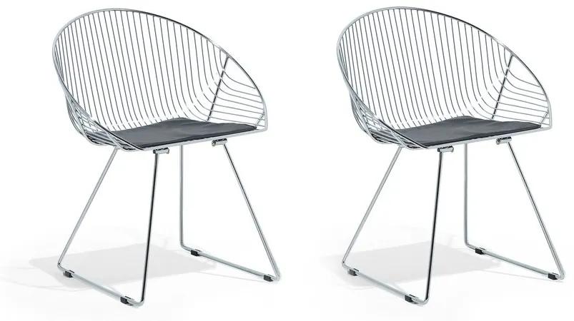 Zondo Set 2 buc. scaune pentru sufragerie Auron (argint). Promo -21%. 1009923