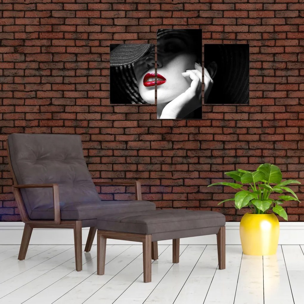 Tablou - Femeie cu pălărie (90x60 cm)