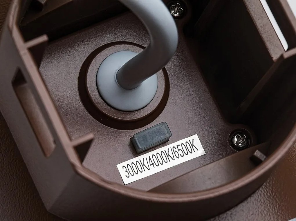 Aplica LED CCT perete exterior IP65 Urfa Line maro