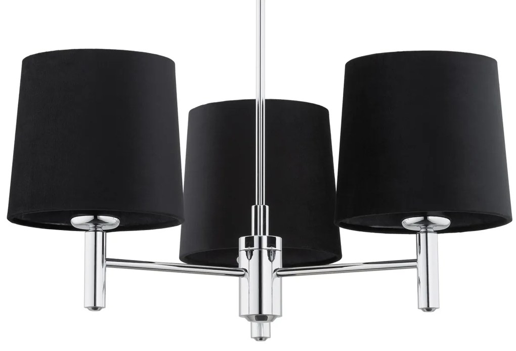 Candelabru modern design elegant BOLZANO 3L negru