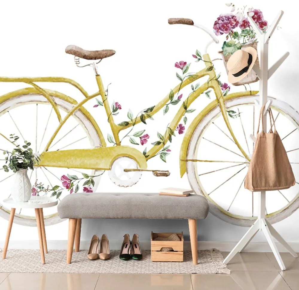 Tapet autoadeziv ilustrația bicicletei retro