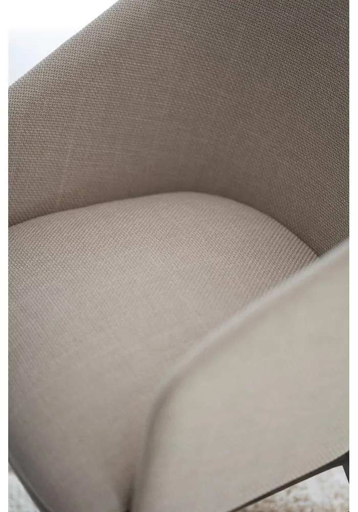 Set de scaune de sufragerie bej 2 buc. tapițat Windham – Rowico