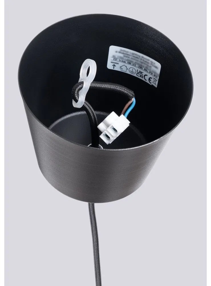 Lustră neagră ø 35 cm Vito – Sollux