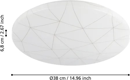 Plafonieră LED RENDE LED/19,5W/230V Eglo 900612
