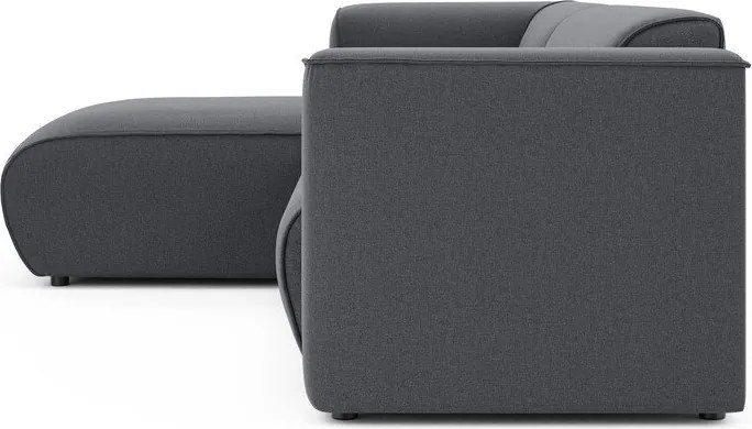 Colțar gri închis (cu colț pe partea stângă/cu șezlong) Merid – Ropez