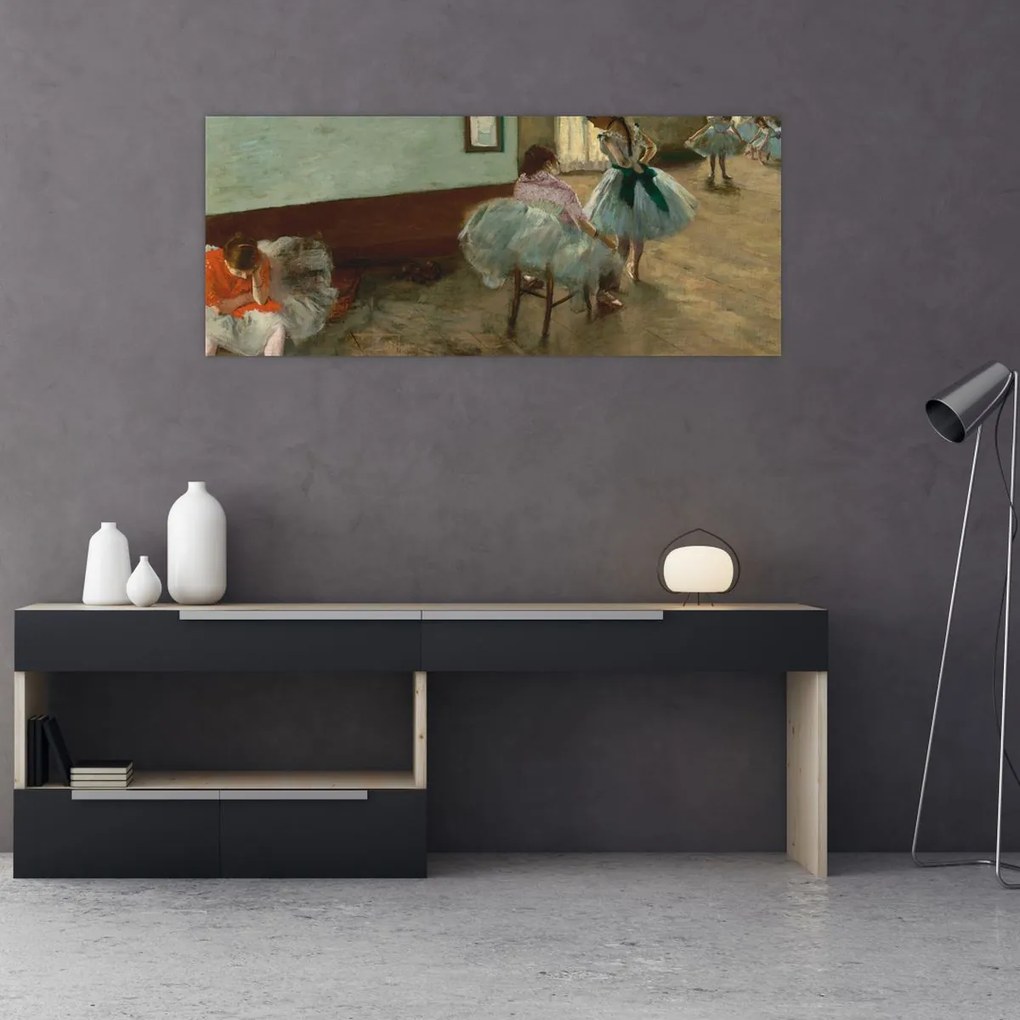Tablou - Edgar Degas, The Dance Lesson, reproducere (120x50 cm)