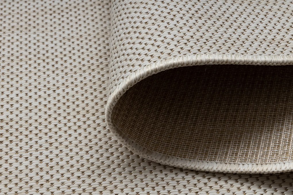 Covor, traversa SISAL SION A5165A Melanj țesute plate ecru / cremă