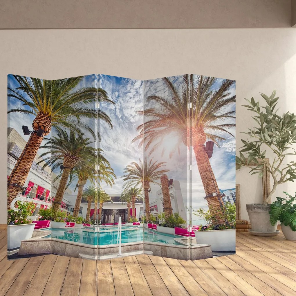 Paravan - Palmier cu bazin (210x170 cm)