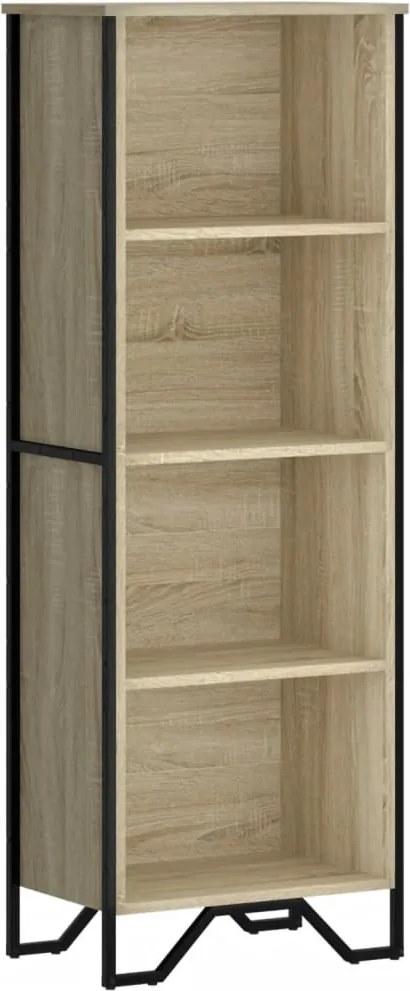 vidaXL Bibliotecă, stejar sonoma, 50x31x137,5 cm, lemn prelucrat