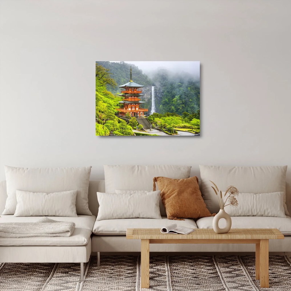 Tablou pe sticlă - Cascada Naci (70x50 cm)